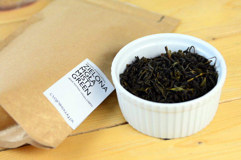 Herbata Zielona Czajnikowy MISTY GREEN 100g liściasta