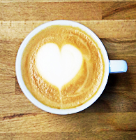 latte art - serce