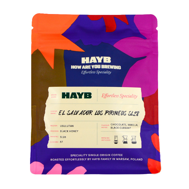 kawa ziarnista HAYB SALWADOR Los Pirineos SL28 200g
