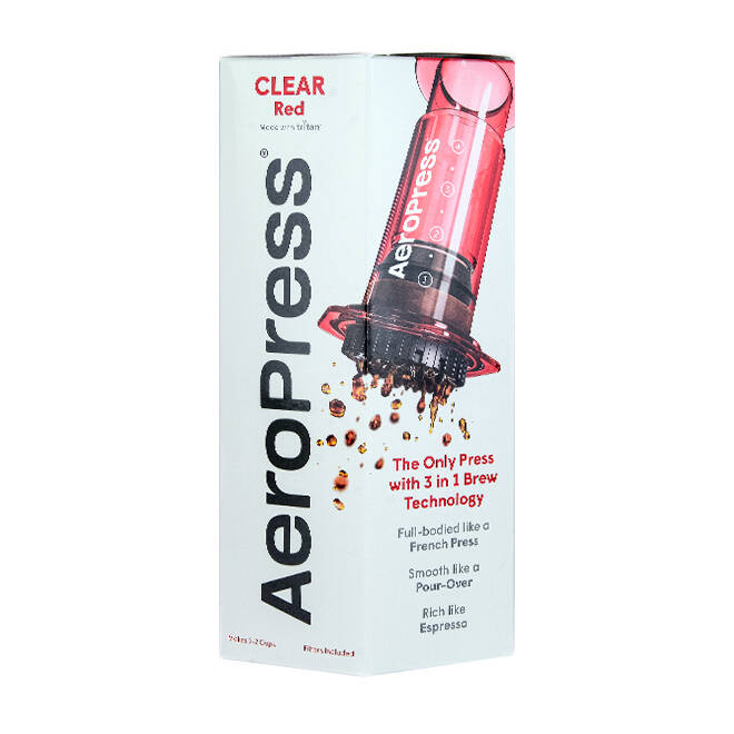 AEROPRESS CLEAR | CZERWONY