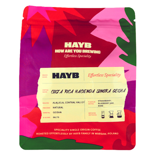 kawa ziarnista HAYB Costa Rica Hacienda Sonora Geisha 250g