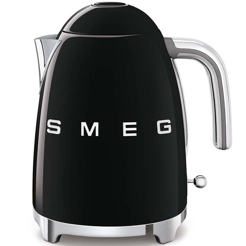 Czajnik 1,7l  bez regulacji temperatury SMEG | CZARNY POŁYSK