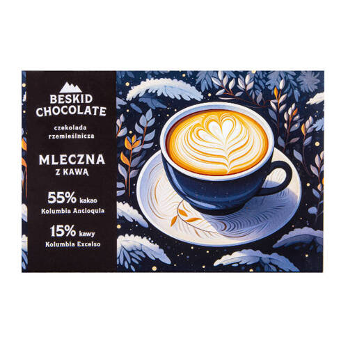 Beskid Chocolate | MLECZNA FLAT WHITE 55% 70g