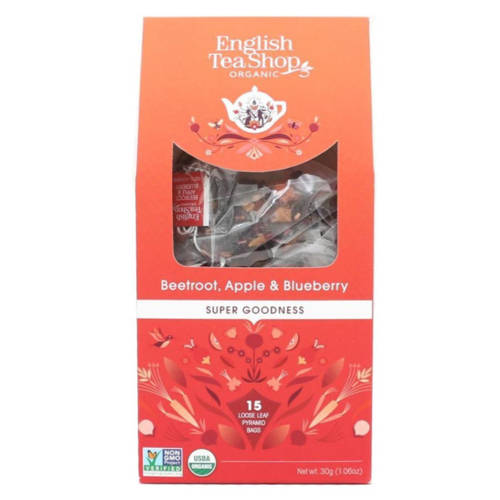 ENGLISH TEA-  Beetroot, Apple & Blueberry – 15 Piramidek