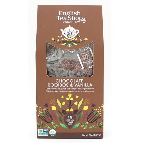 ENGLISH TEA - Rooibos, Chololate & Vanilla – 15 Piramidek