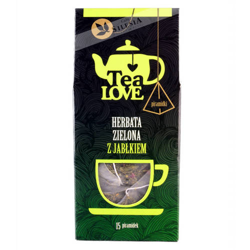 Herbata Tea LOVE zielona z jabłkiem w piramidkach