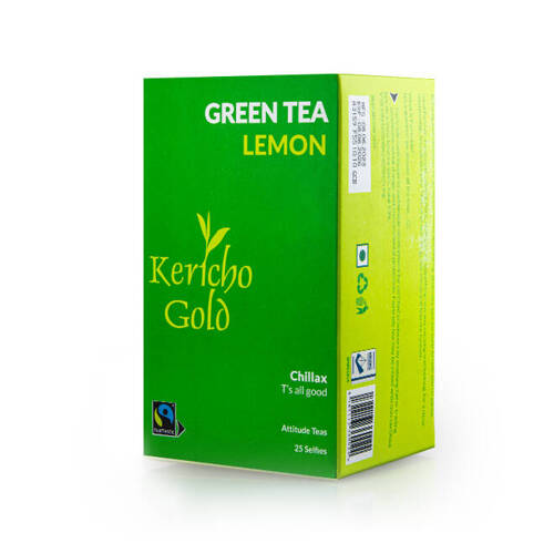 Herbata Zielona KERICHO GOLD cytrynowa 25szt. | ATTITUDE