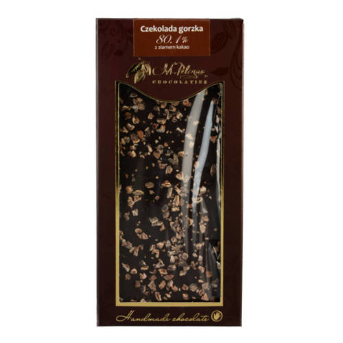 M.Pelczar czekolada gorzka 80,1% z ziarnem kakao 85g