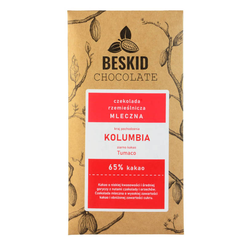 Beskid Chocolate Kolumbia Tumaco 65% 60g
