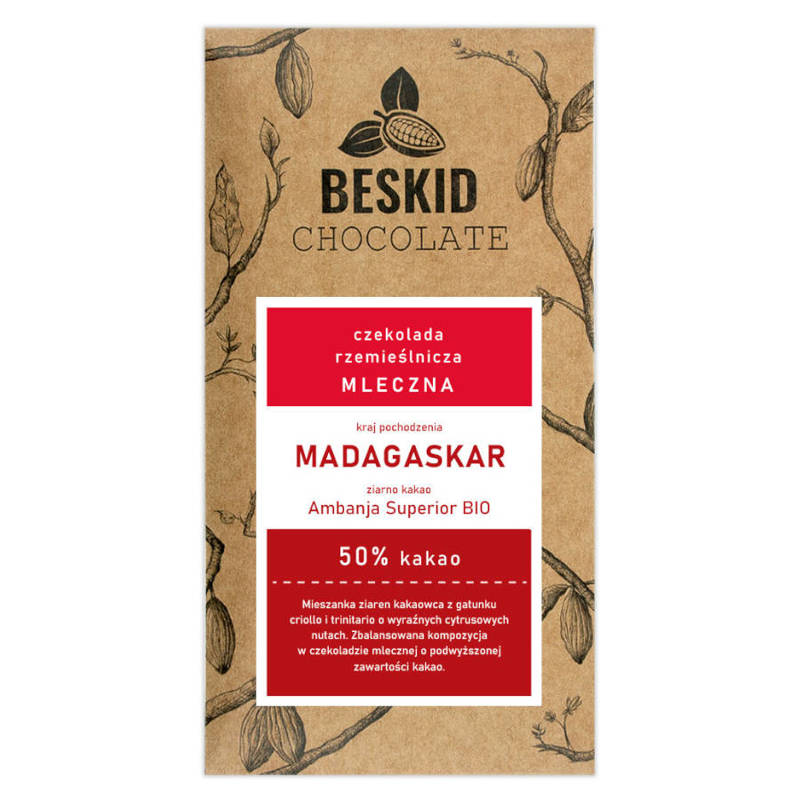 Beskid Chocolate Madagaskar Ambanja Superior BIO 50% 60g