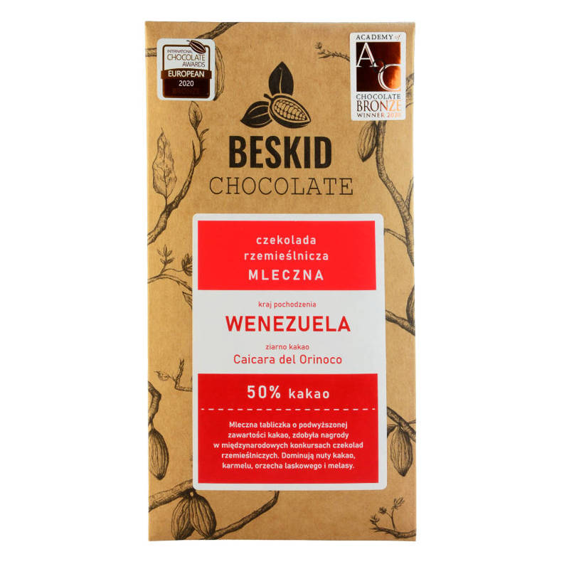 Beskid Chocolate Wenezuela Caicara del Orinoco 50% 60g