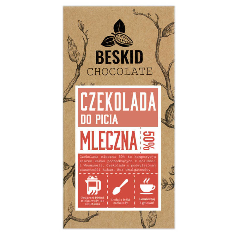 Beskid Chocolate pitna CIEMNO-MLECZNA 50% 200g