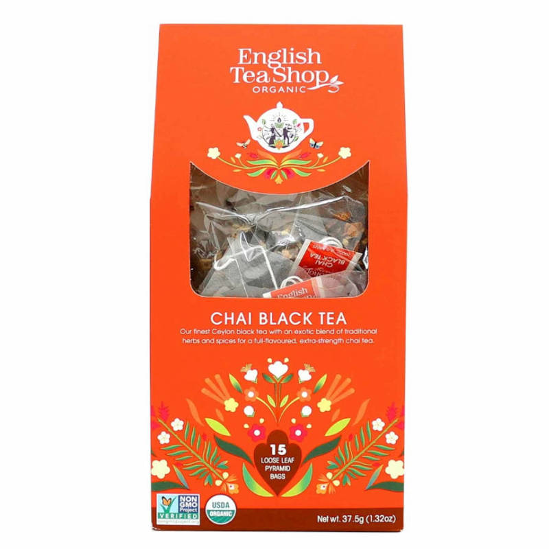 ENGLISH TEA - Herbata czarna Chai Black Tea – 15 Piramidek