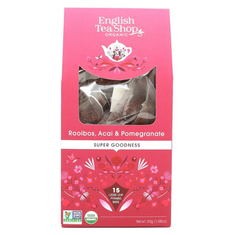 ENGLISH TEA - Rooibos, Acai & Pomegranate – 15 Piramidek