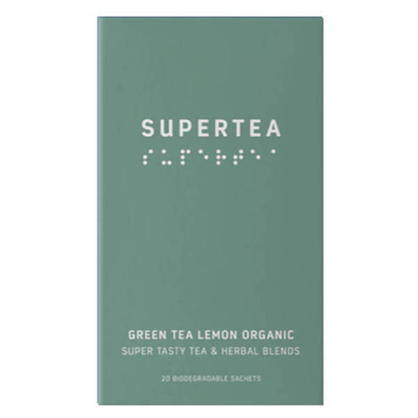 Herbata SUPERTEA green tea lemon organic 20 saszetek