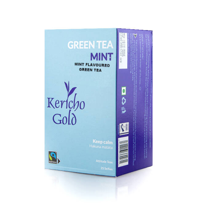 Herbata Zielona KERICHO GOLD miętowa 25szt. | ATTITUDE