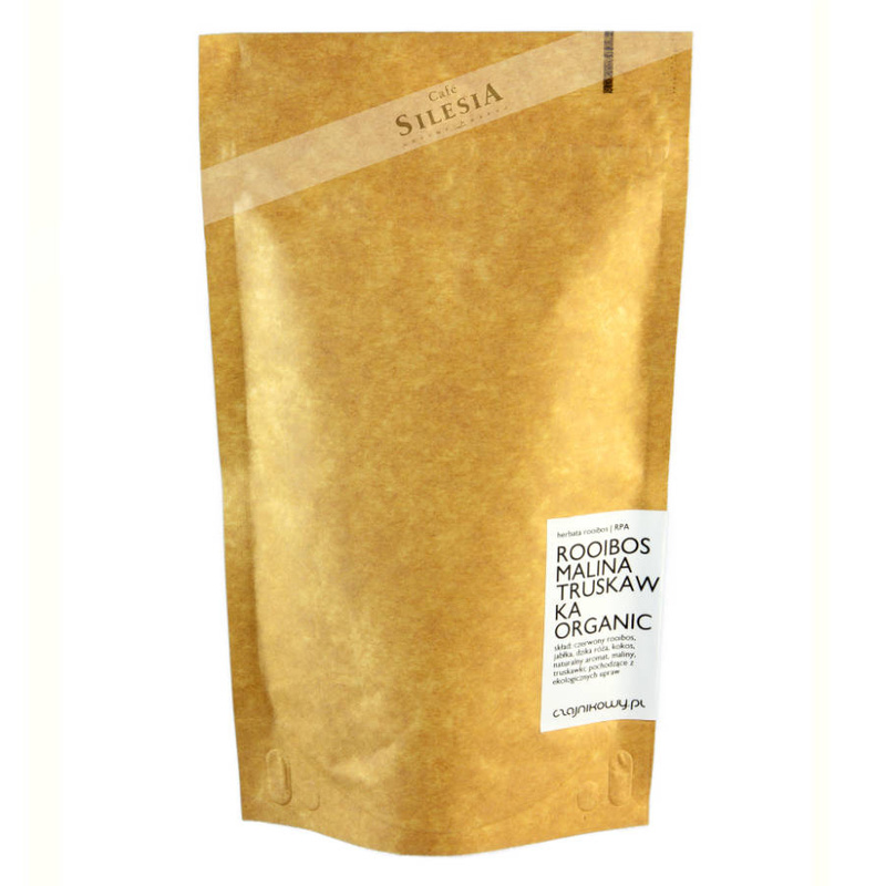 Herbata liściasta Rooibos MALINA TRUSKAWKA ORGANIC 100g