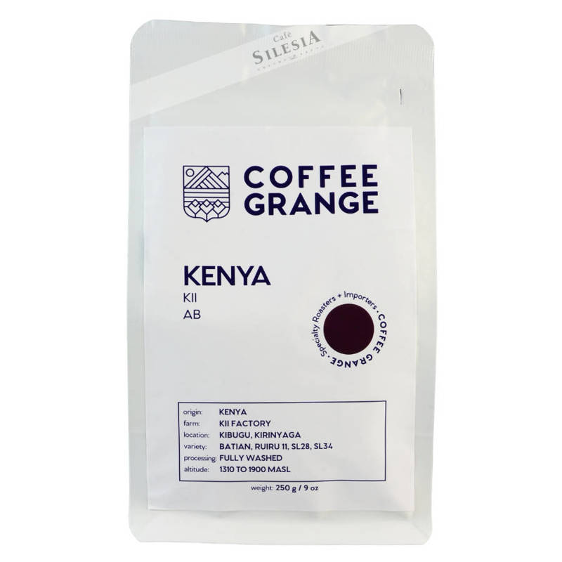 Kawa ziarnista Coffee Grange KENIA Kii, AB Fully Washed 250g