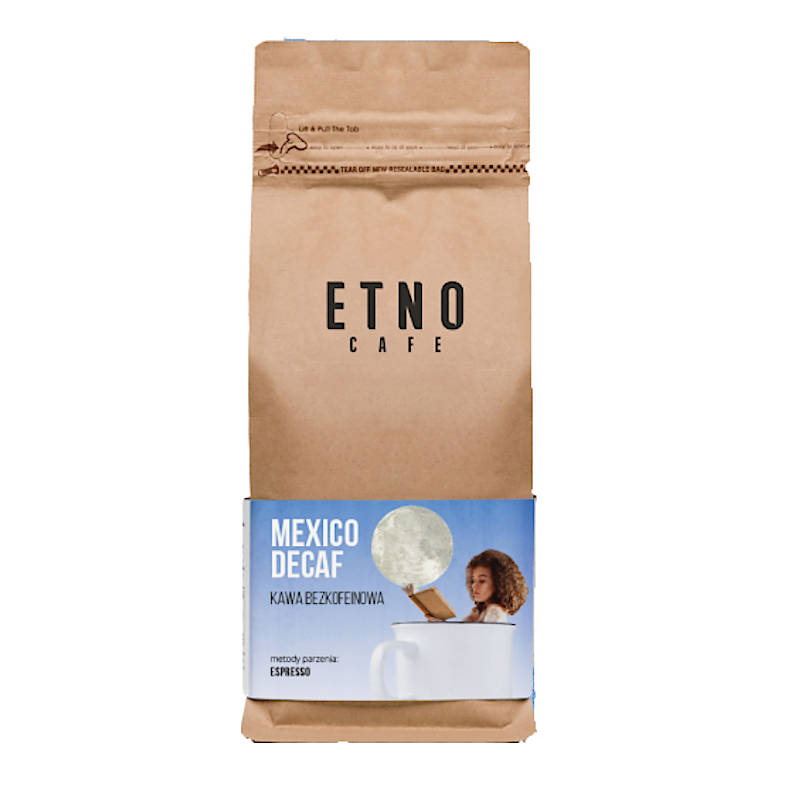 Kawa ziarnista Etno Cafe bezkofeinowa Meksyk 0,25 kg