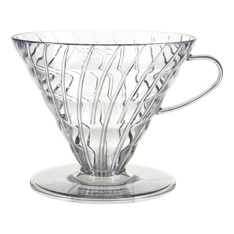 Plastikowy dripper HARIO V60-03 przeźroczysty