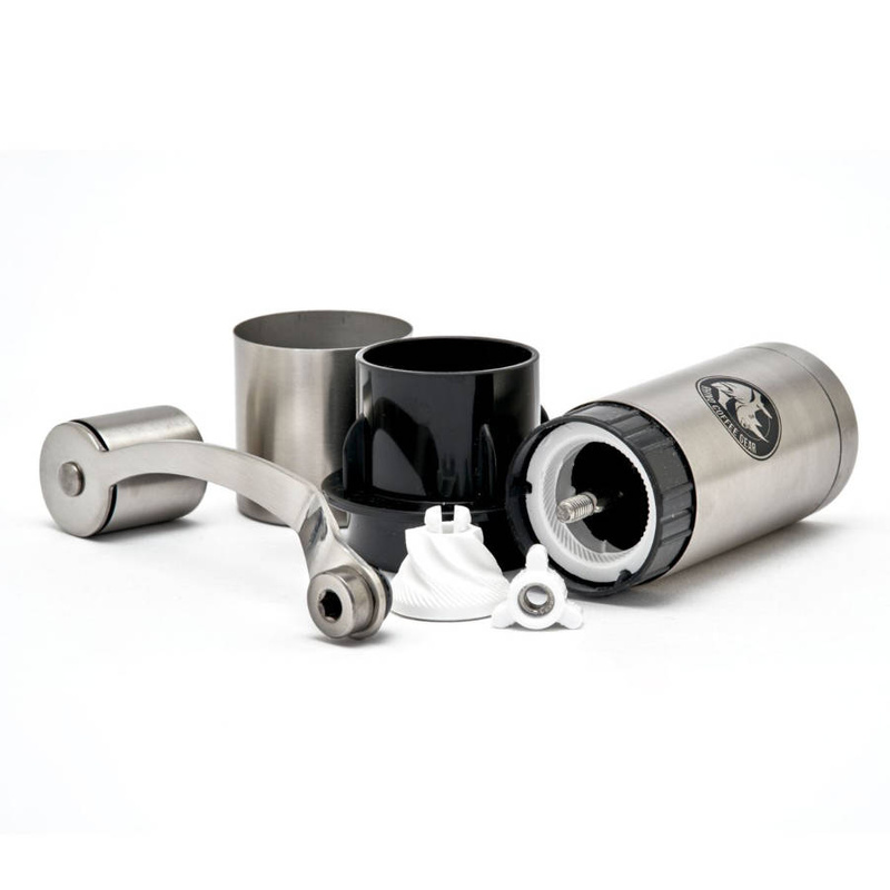 Ręczny młynek do kawy Rhino Compact Hand Grinder z adapterem 
