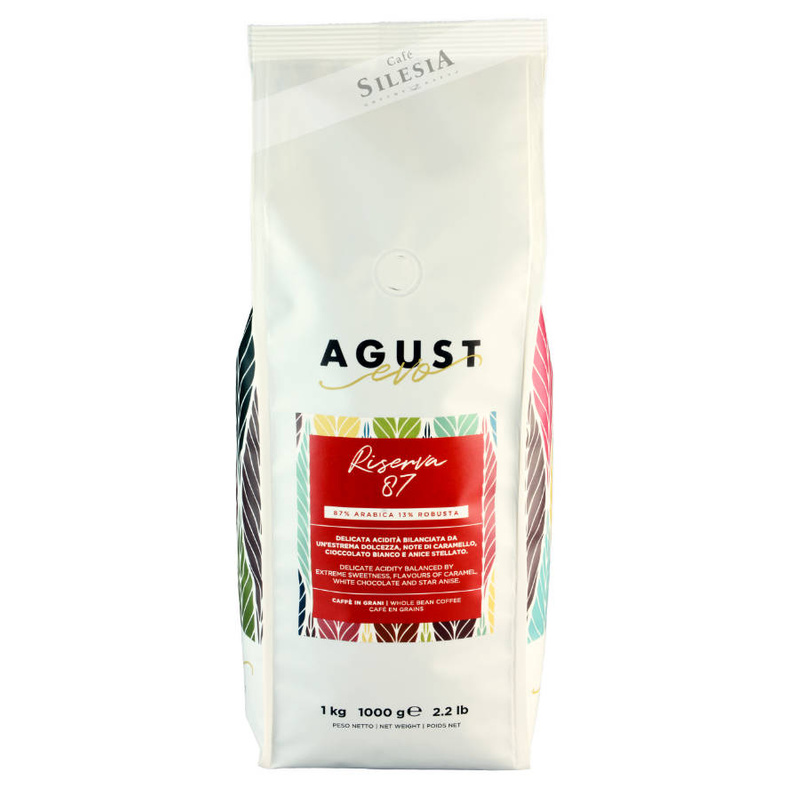 kawa ziarnista Agust Evo RISERVA 87% arabica 1000g