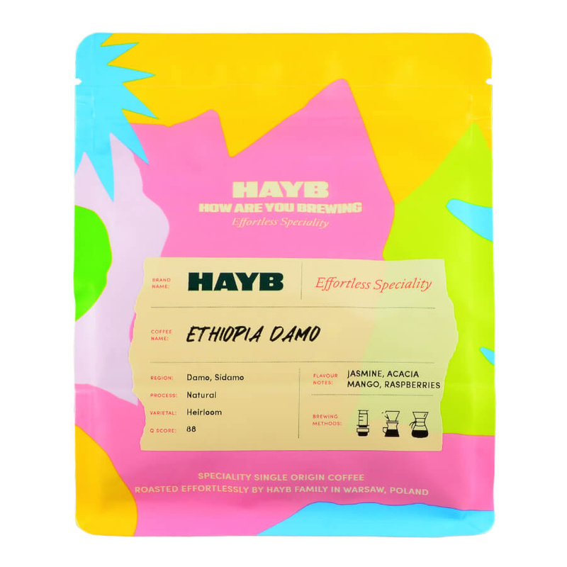 kawa ziarnista HAYB ETIOPIA Damo 250g