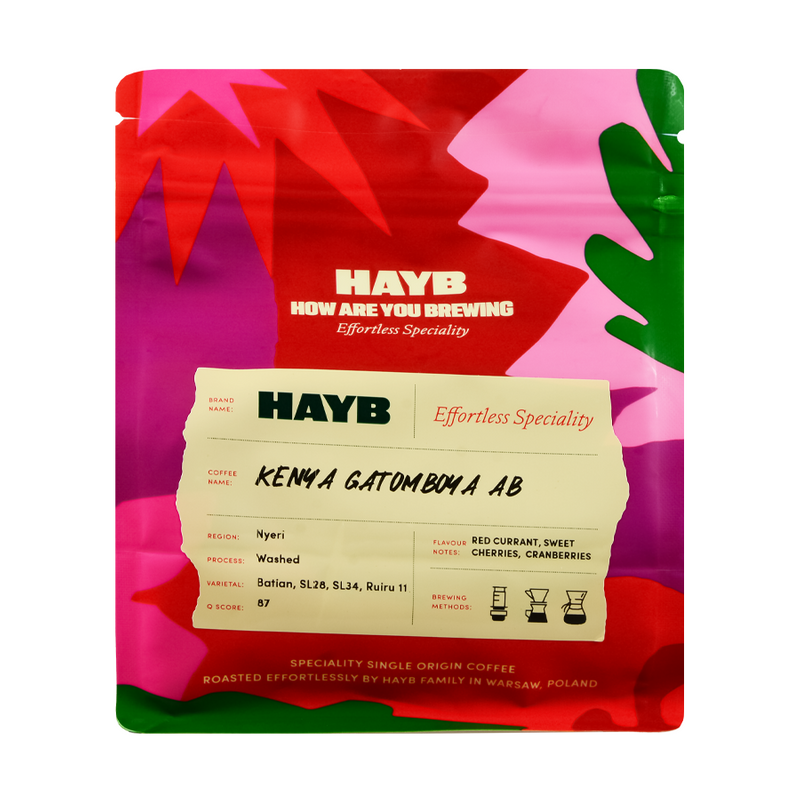 kawa ziarnista HAYB KENIA Gatomboya AB 250g